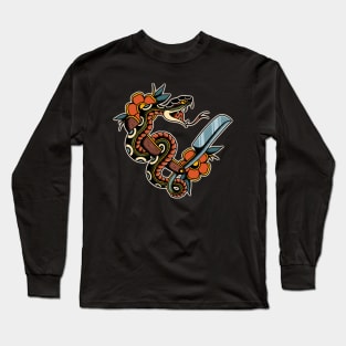 Snake & Straight Razor Long Sleeve T-Shirt